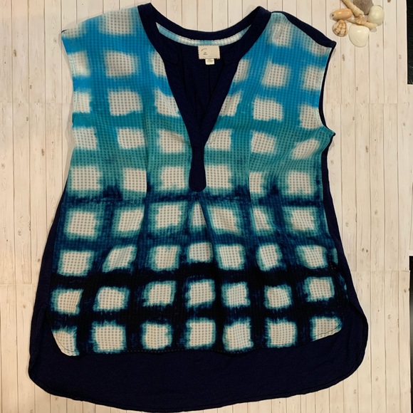 Anthropologie Women’s Postage Stamp Tunic Small - Picture 1 of 5